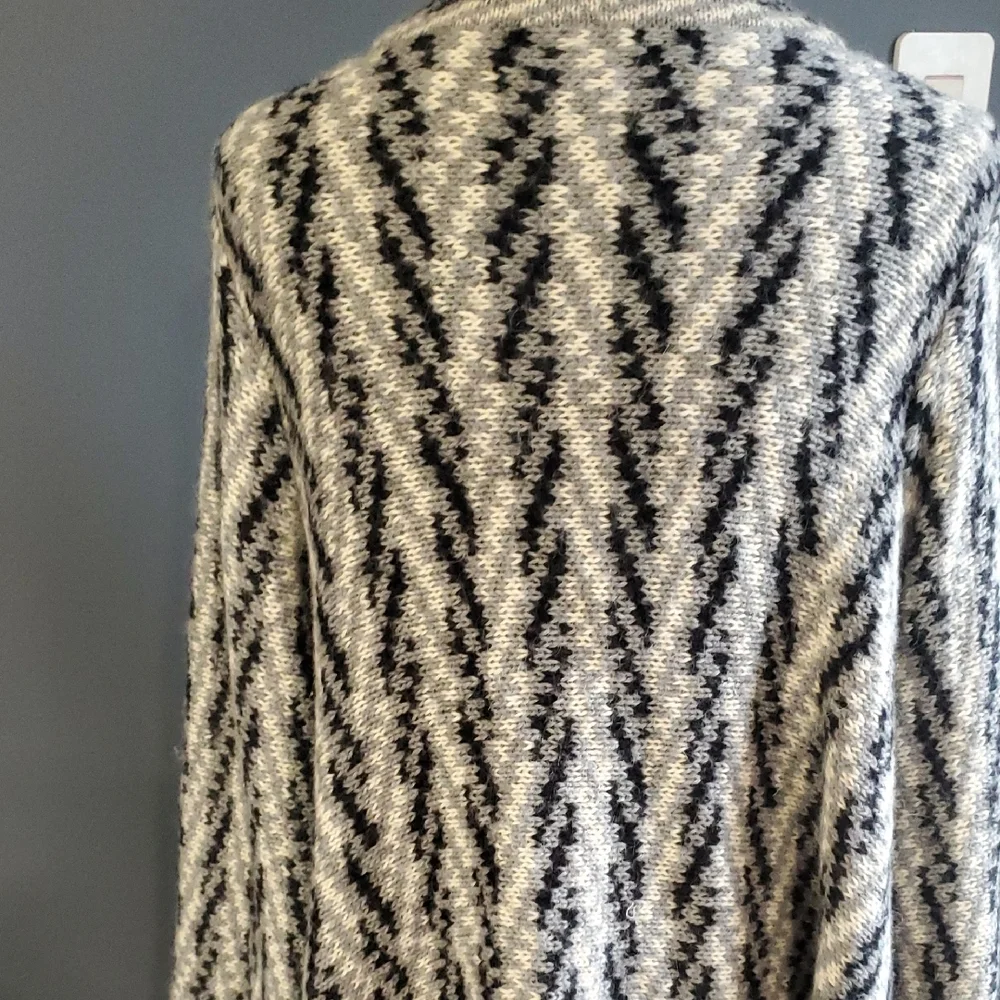 Gloria Jewel  Cozy Black Grey White Women's Waterfall Drape  Cardigan Sweater - Picture 7 of 15